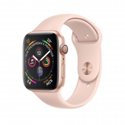 Apple Watch S4 40mm Gold Aluminum Case with Pink Sand Sport Band