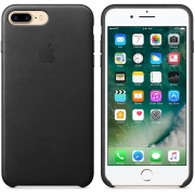 Кожаный чехол для iPhone 7 Plus, чёрный цвет