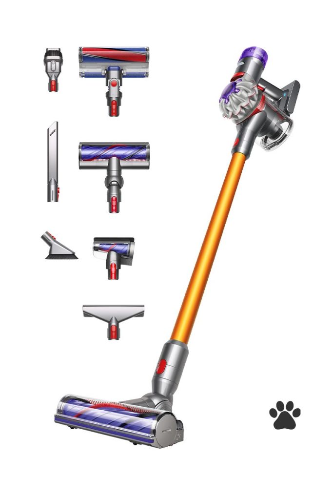 Пылесос Dyson V8 Absolute (Yellow/Nickel), 6 насадок