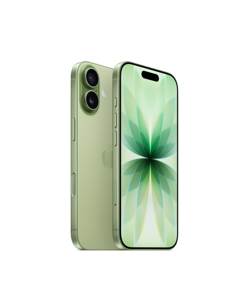 iPhone 17 Sage — вид спереди и сзади