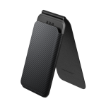 Кошелёк-подставка PITAKA Magnetic Stand Woven Wallet — Black/Grey
